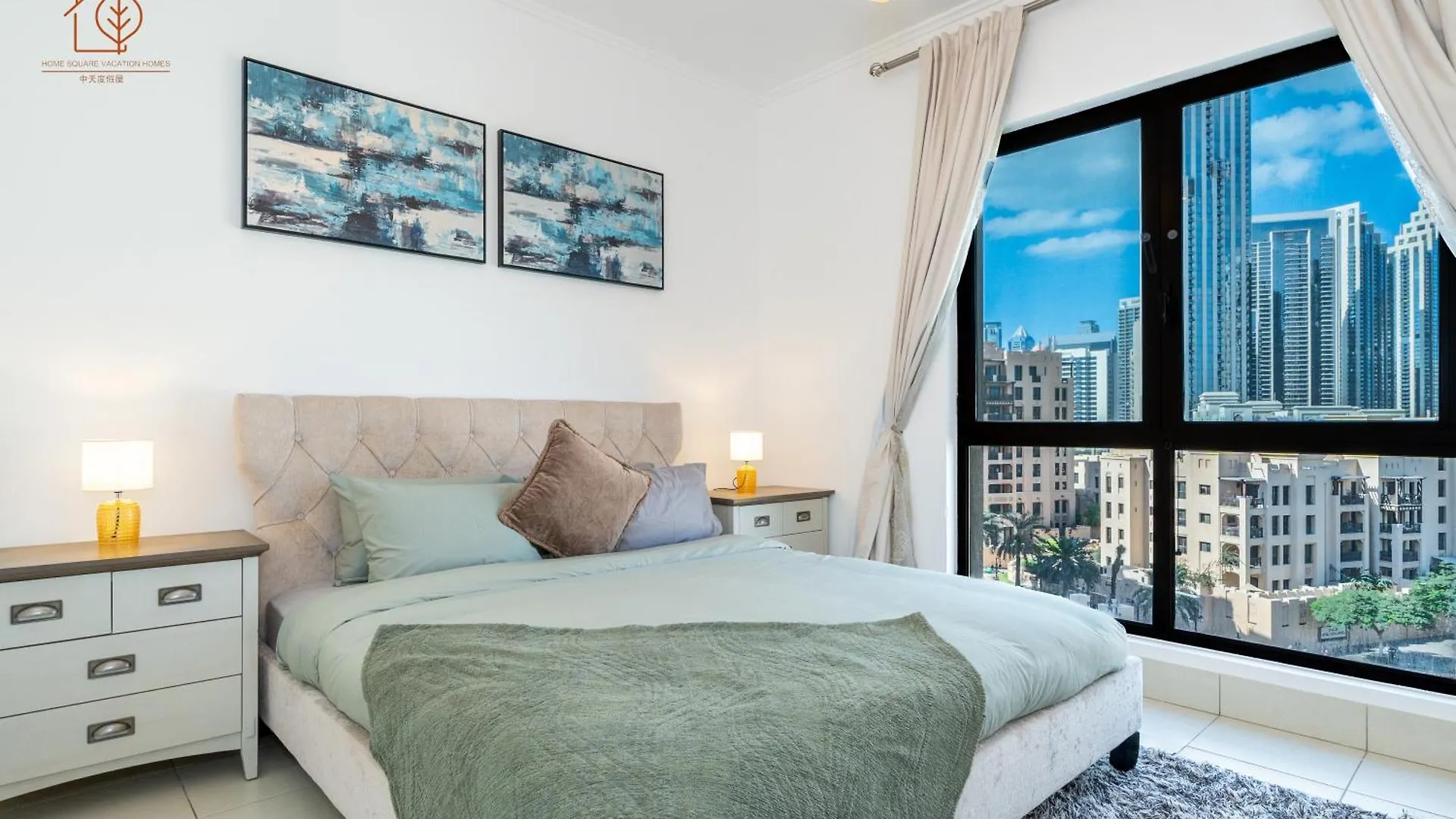Cozy Old Town 2-Bed Apartment With Burj Khalifa Views 202Rh-2 ドバイ アラブ首長国連邦
